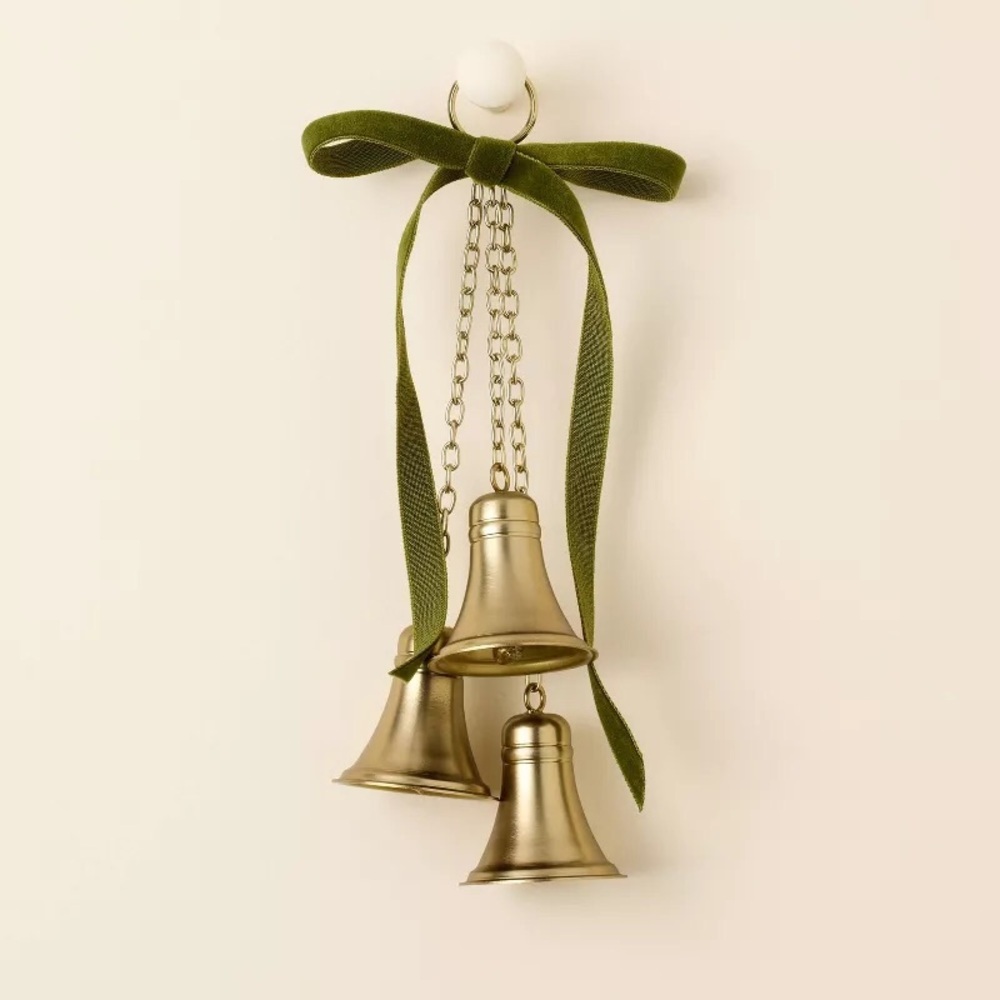 Decorative Brass Bell Christmas Dangler Antique Finish - Hearth & Hand Magnolia